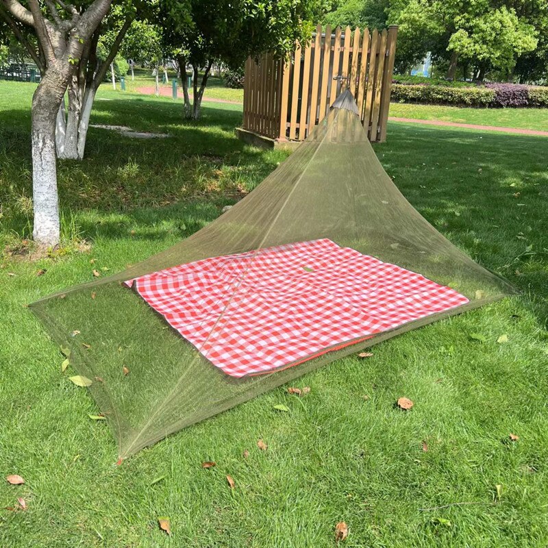 Cheap Goat Tents Summer Hung Dome Mosquito Net Polyester Mesh Fabric Home Outdoor Camping Garden Sleeping Repellent Net   